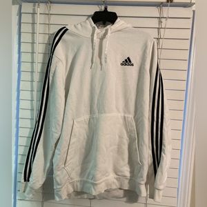 White adidas hoodie XL
